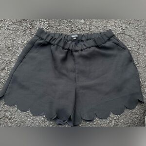 Madewell‎ Women’s Black Elastic Waist Scalloped Ruffle Fairy Shorts Casual Small